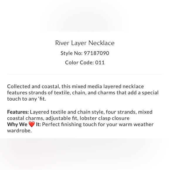 NWT Free People & Ariana Ost River Layer Necklace in Gold and Cream - Picture 4 of 12